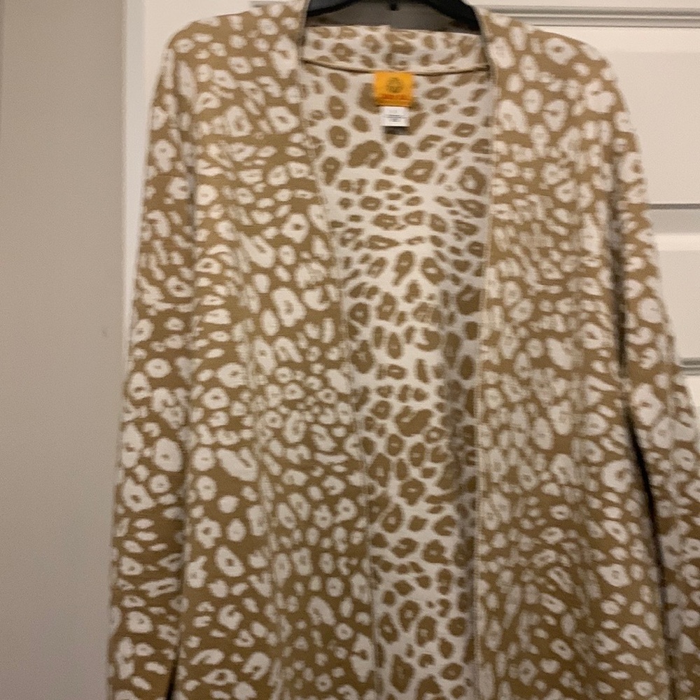 Ruby Road animal print sweater. NWOT size Large